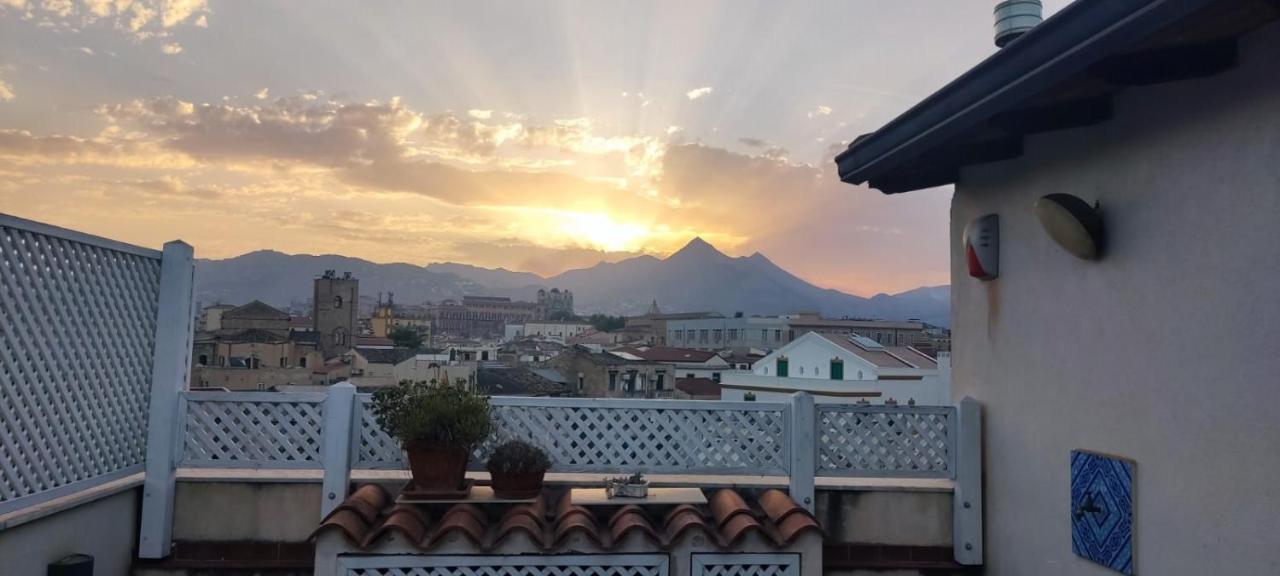 Ferienwohnung La Terrazza Di Palermo Exterior foto